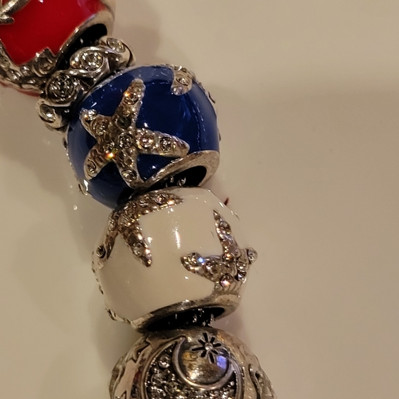 Brighton Charm bracelet red white and blue - Picture 7 of 13